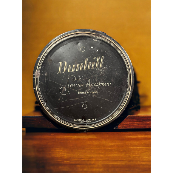 Dunhill Candies New York Large Candy Antique RARE Antique Advertising Tin Decor - Picture 9 of 10